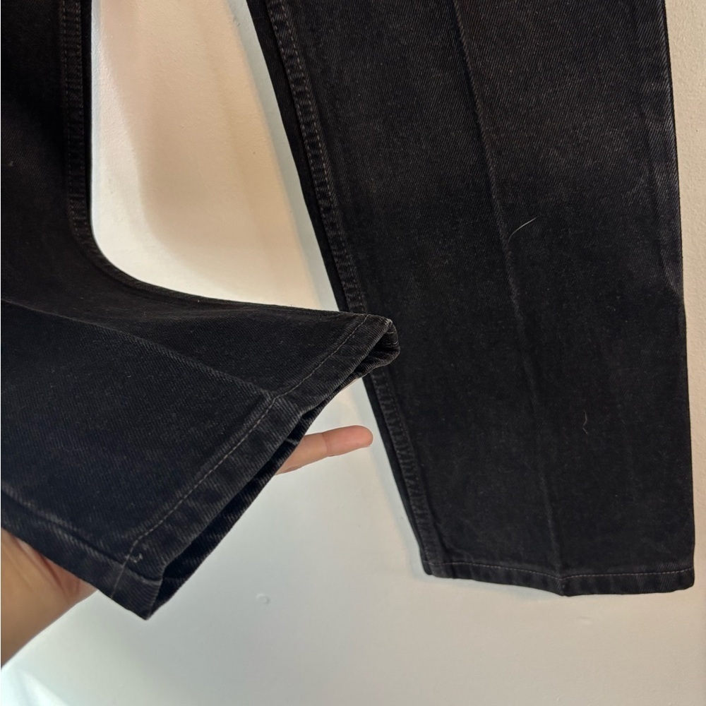 Y2K Grunge Black Levis High Waist Jeans Women’s 512 Slim Fit Straight Leg 11 JR - Picture 4 of 13
